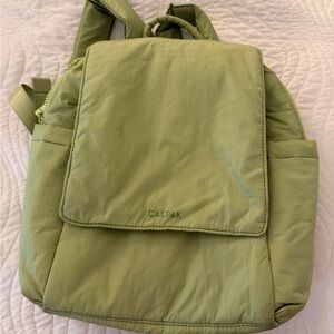 Calpak Lime Green Diaper Bag Backpack